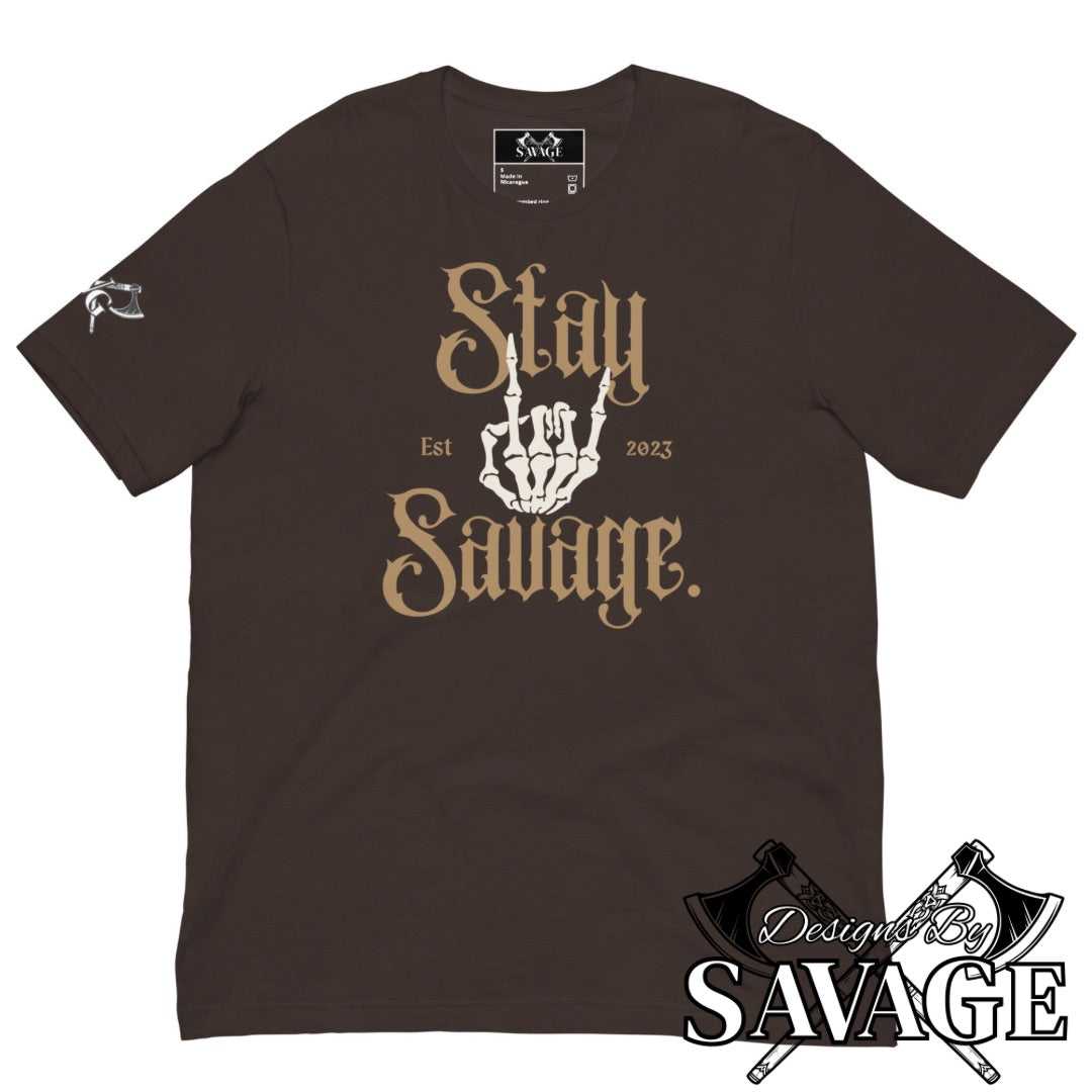 Stay Savage Tee- Till I Die | Designs By Savage Men's Collection - Rugged Individualism & Style | Designs By Savage