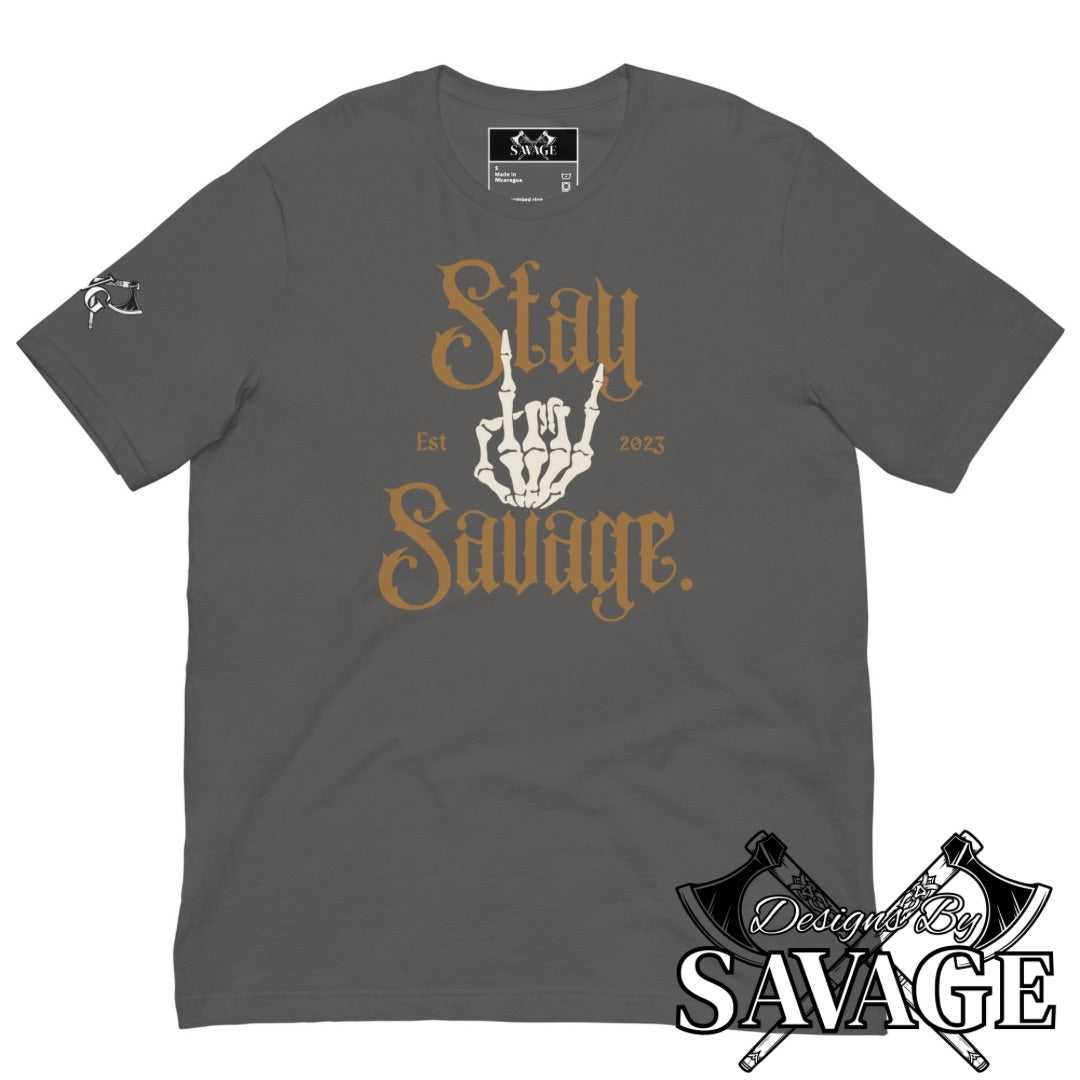 Stay Savage Tee- Till I Die | Designs By Savage Men's Collection - Rugged Individualism & Style | Designs By Savage