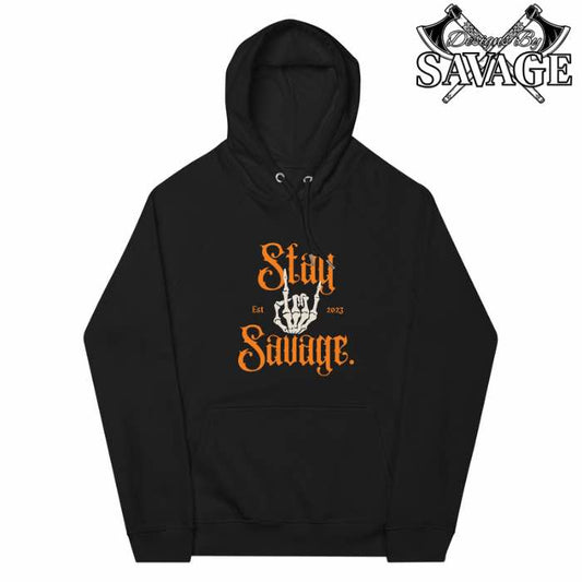 Stay Savage Men’s Hoodie Orange | Designs By Savage