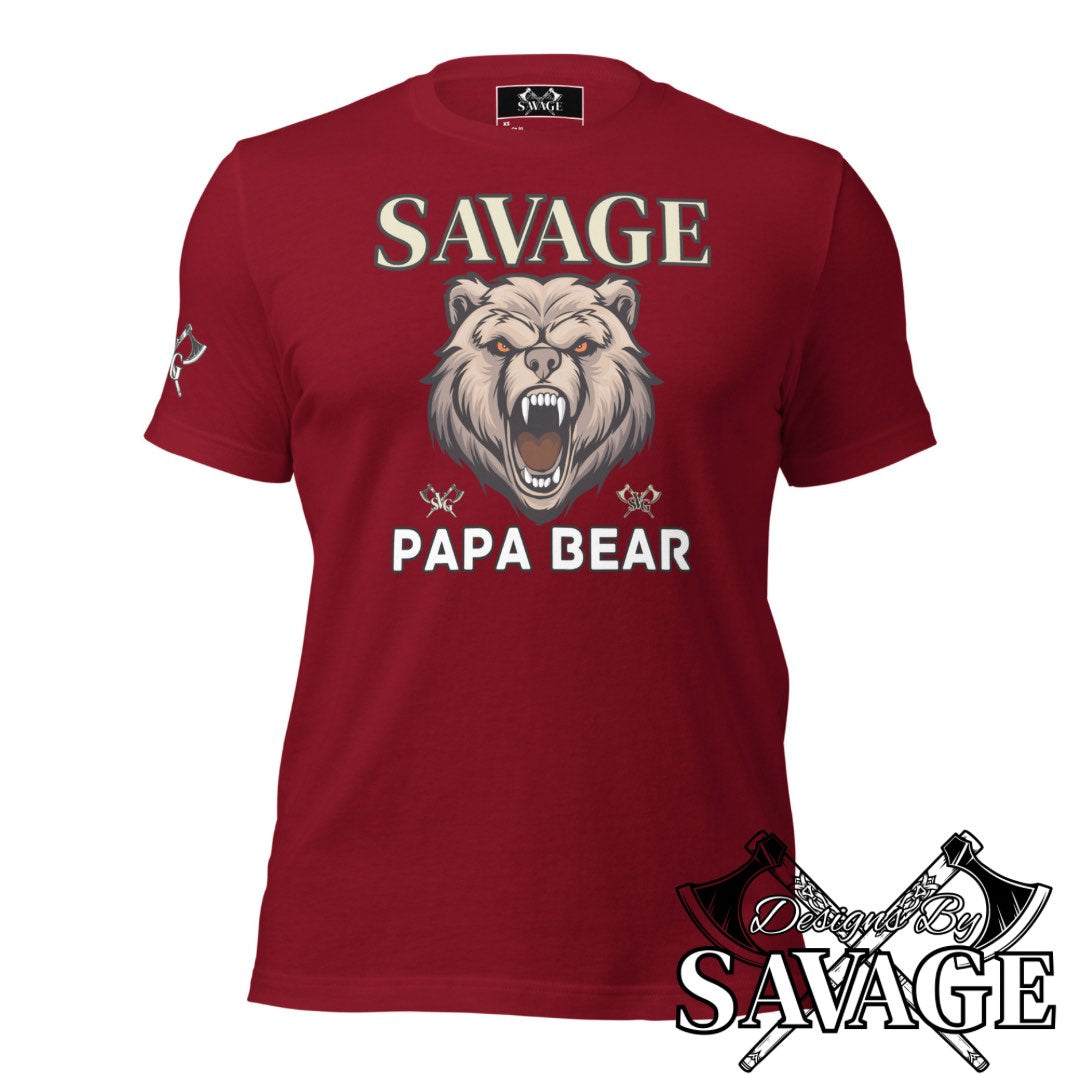 Savage Papa Bear Tee  | Designs By Savage