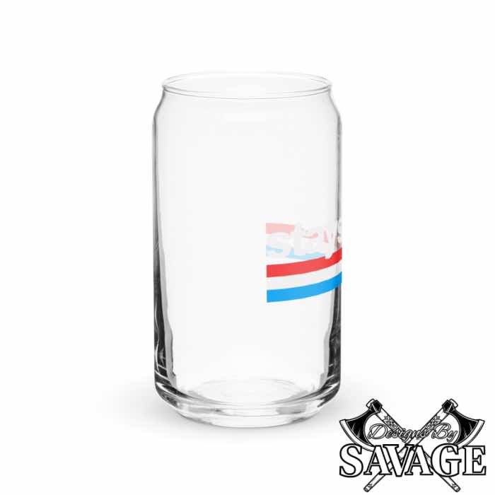 Stay Savage. Can-shaped Glass (16 oz) | Designs By Savage