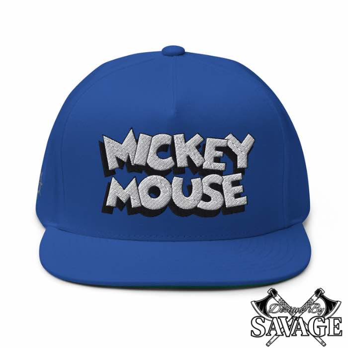 Steamboat Willie's Mickey Mouse Flat Bill Hat | Designs By Savage