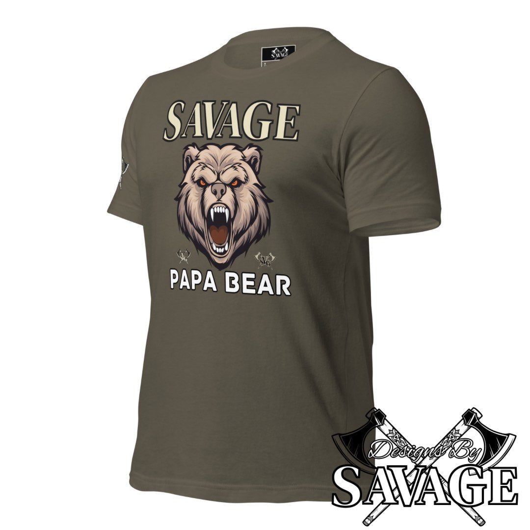 Savage Papa Bear Tee  | Designs By Savage