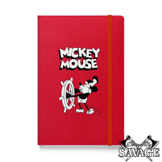 Steamboat Willie's Mickey Mouse Hardcover bound notebook | Designs By Savage