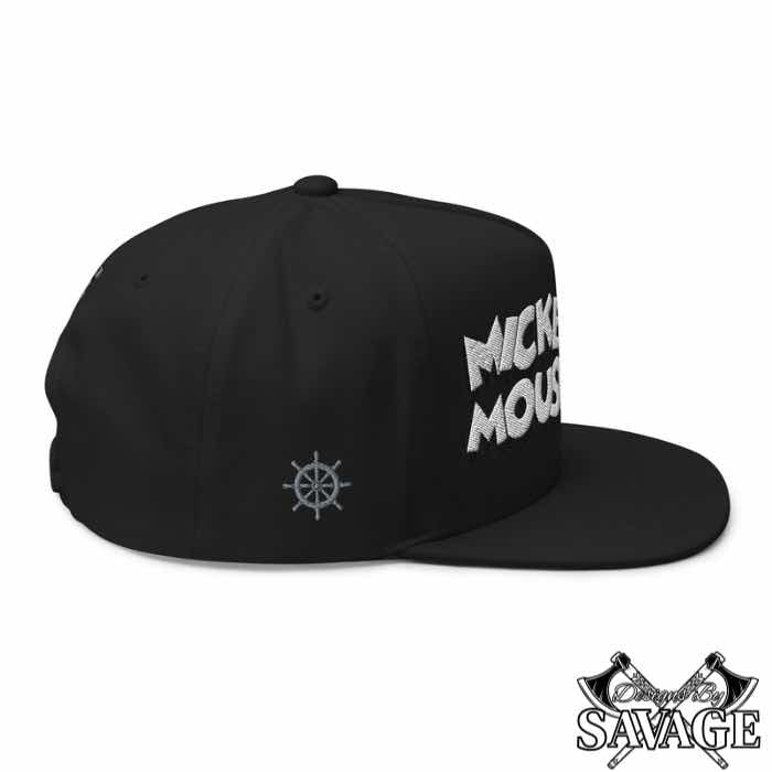 Steamboat Willie's Mickey Mouse Flat Bill Hat | Designs By Savage