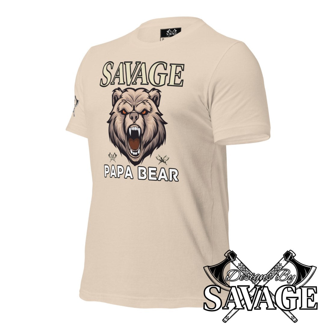 Savage Papa Bear Tee  | Designs By Savage