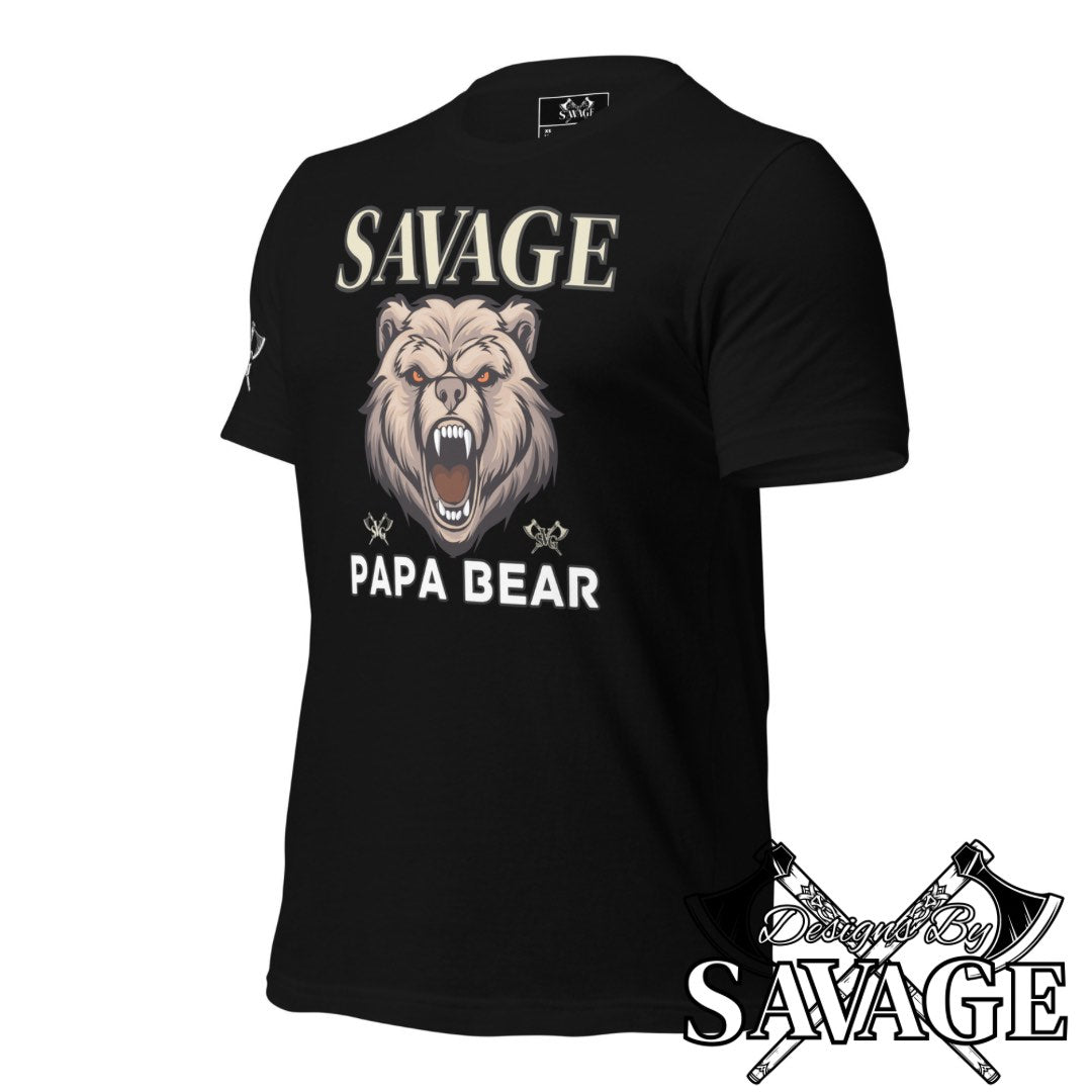 Savage Papa Bear Tee  | Designs By Savage