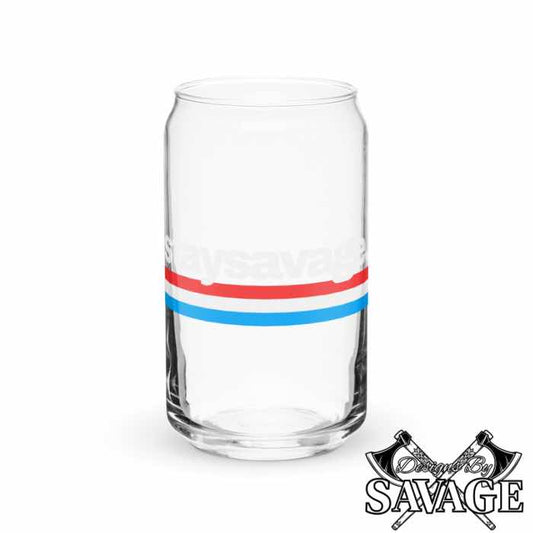 Stay Savage. Can-shaped Glass (16 oz) | Designs By Savage