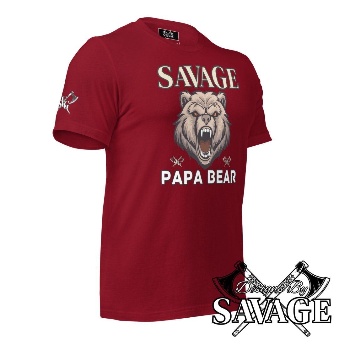 Savage Papa Bear Tee  | Designs By Savage