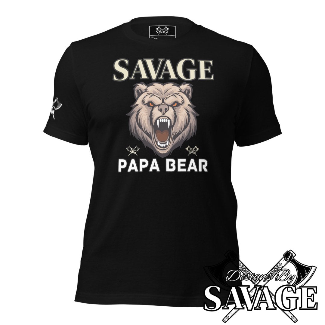 Savage Papa Bear Tee  | Designs By Savage