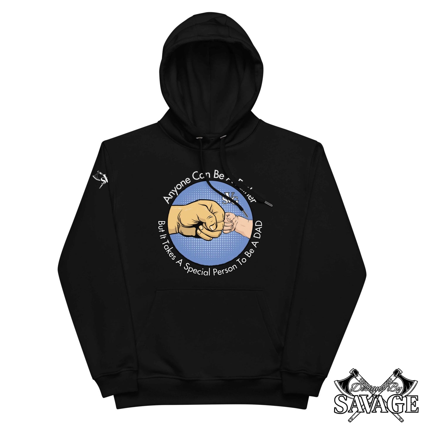 Be A Dad Premium Hoodie | Designs By Savage Men's Collection - Rugged Individualism & Style | Designs By Savage