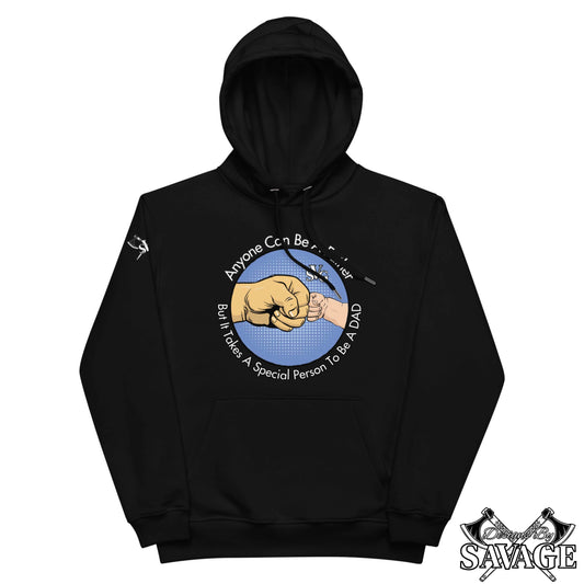 Be A Dad Premium Hoodie | Designs By Savage Men's Collection - Rugged Individualism & Style | Designs By Savage