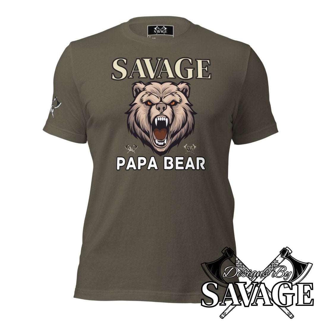 Savage Papa Bear Tee  | Designs By Savage