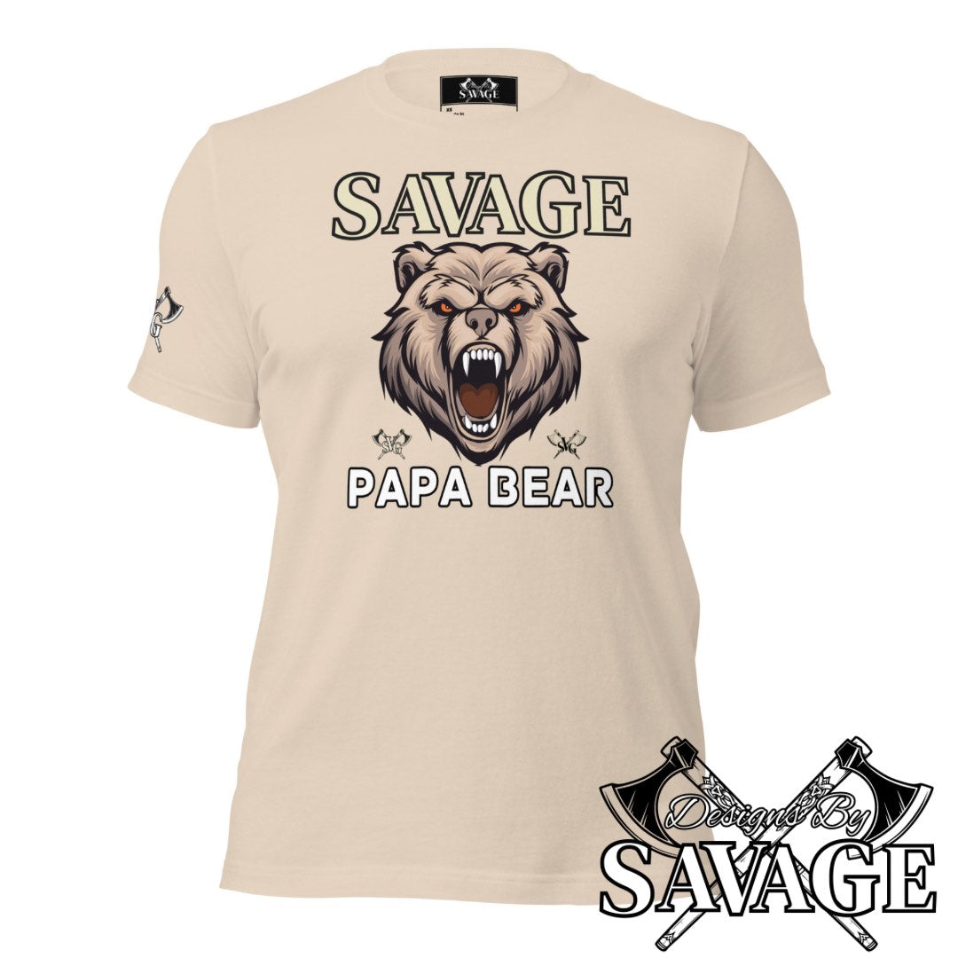 Savage Papa Bear Tee  | Designs By Savage