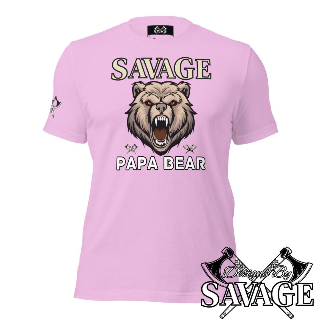 Savage Papa Bear Tee  | Designs By Savage