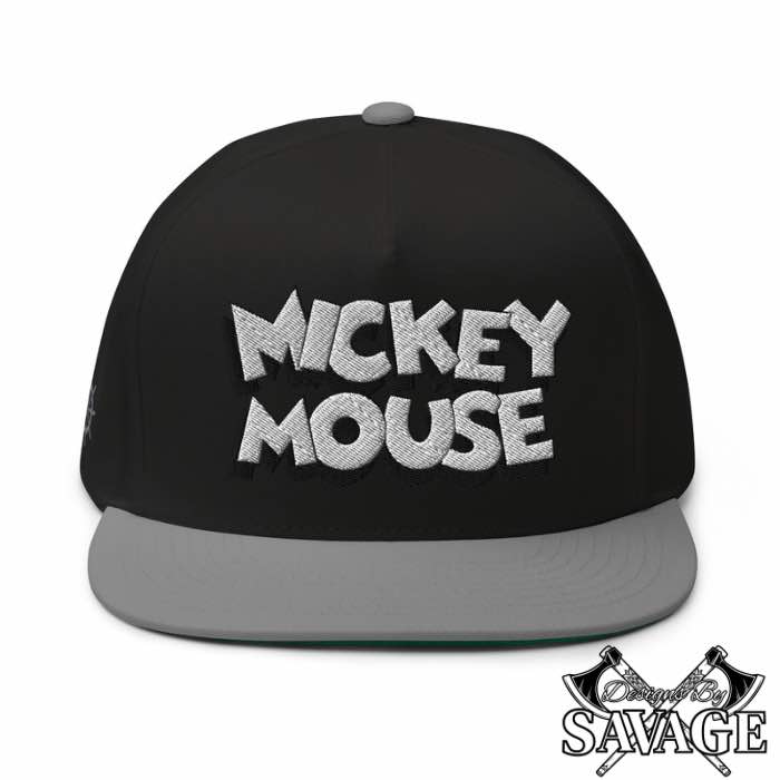 Steamboat Willie's Mickey Mouse Flat Bill Hat | Designs By Savage