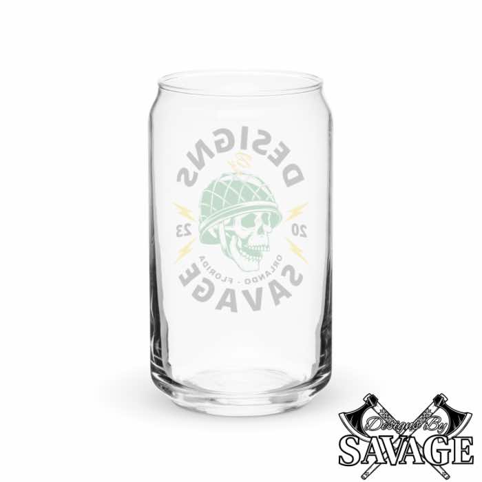 Can Shaped Glass (16oz) | Designs By Savage