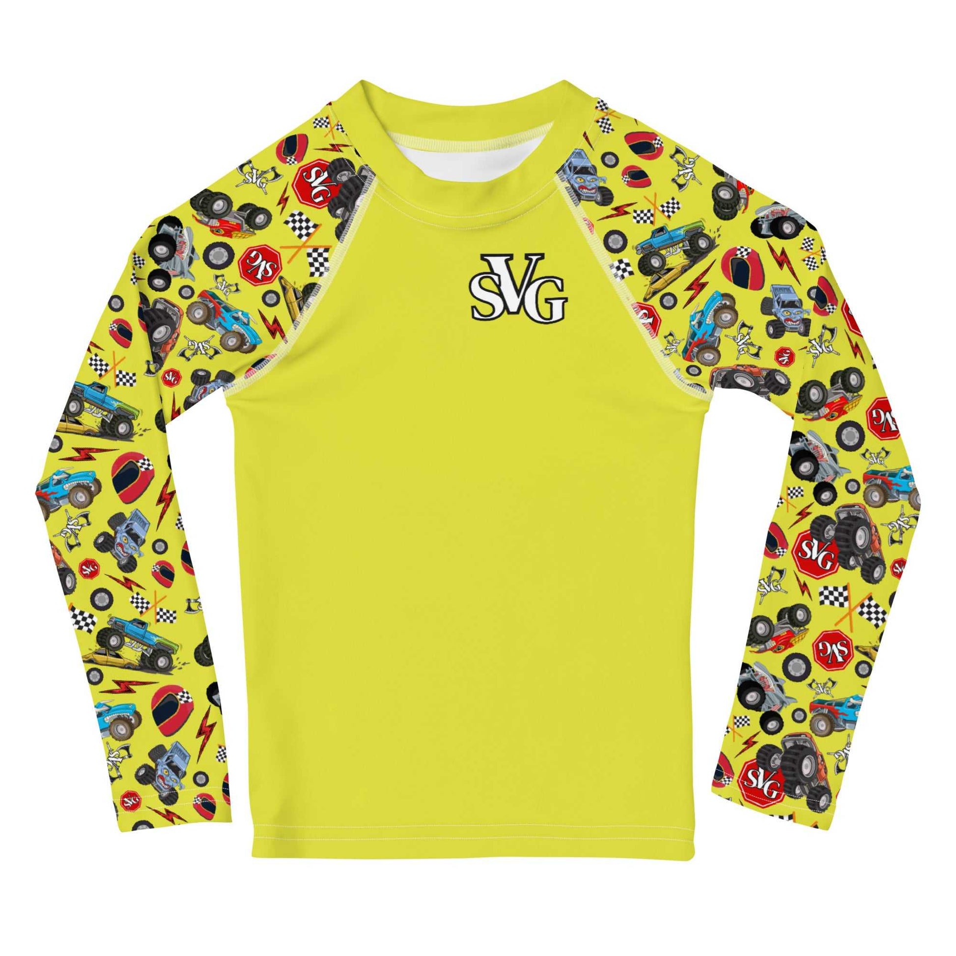 Mason Monster Mania Kids’ UPF 50+ Rash Guard l Designs By Savage Kid’s Clothing