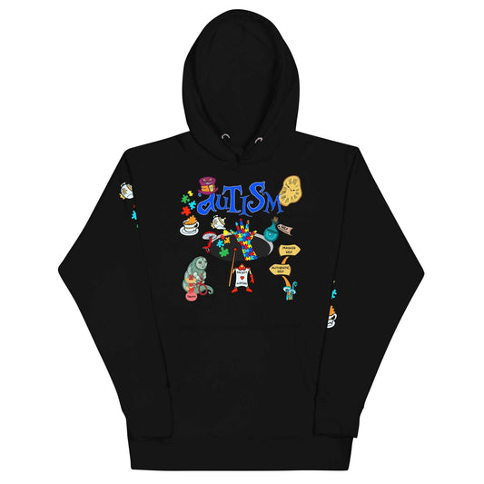 "Wonderland Awakening" Autism Awareness Unisex Hoodie Mental Health Awareness Collection