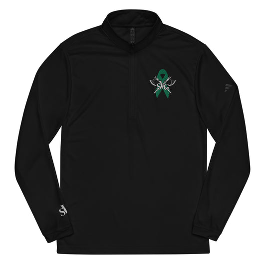 "SVG Mental Health Advocate" Adidas Quarter Zip Pullover