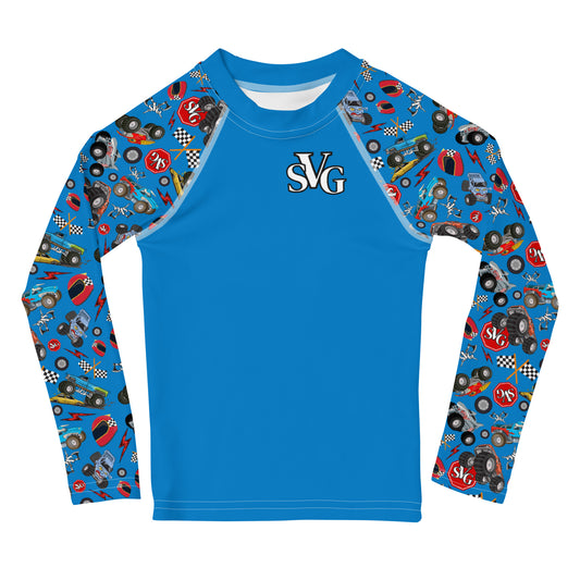 Mason Monster Mania Kids’ UPF 50+ Rash Guard l Designs By Savage