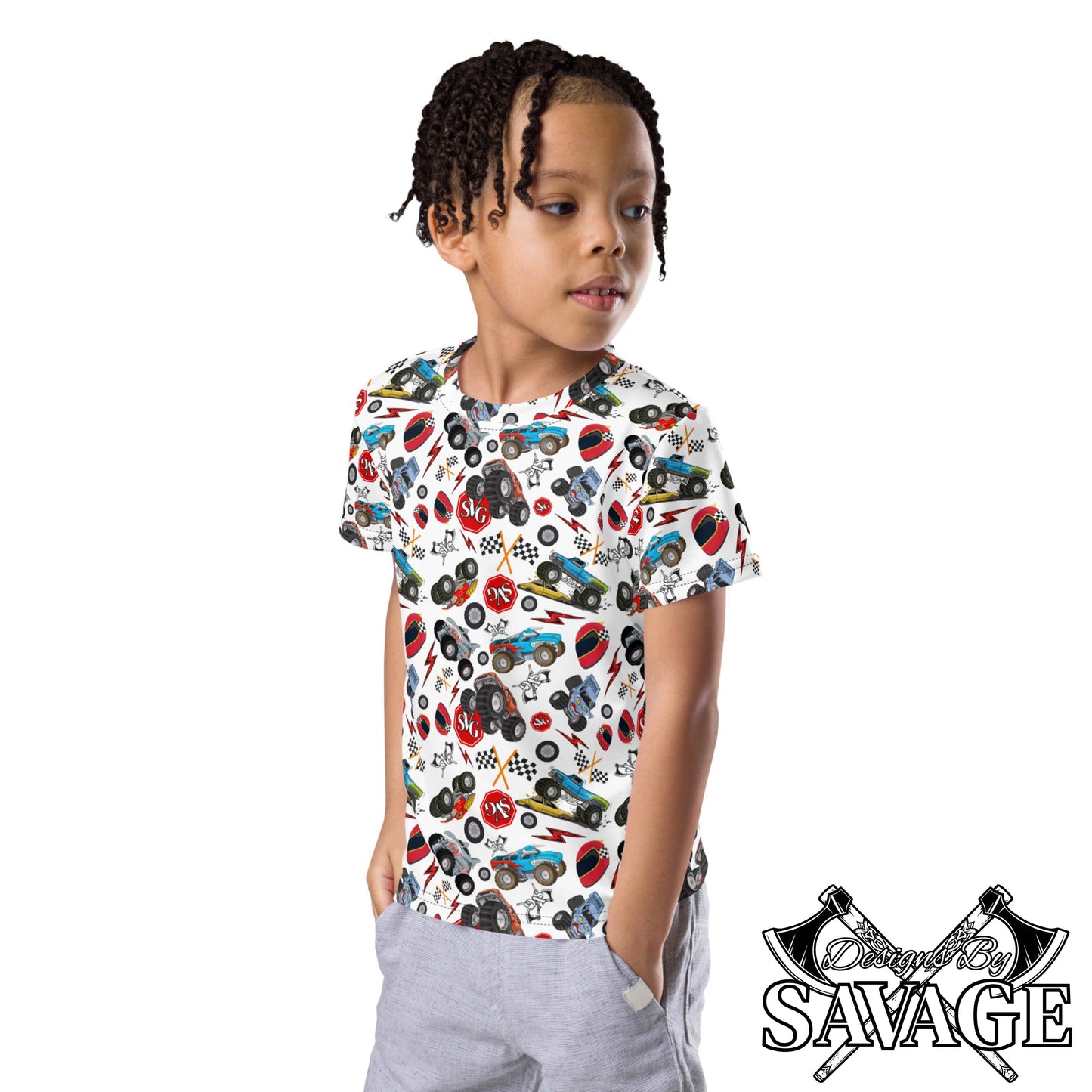 Mason Monster Mania Kids Crew Neck Tee | Designs By Savage