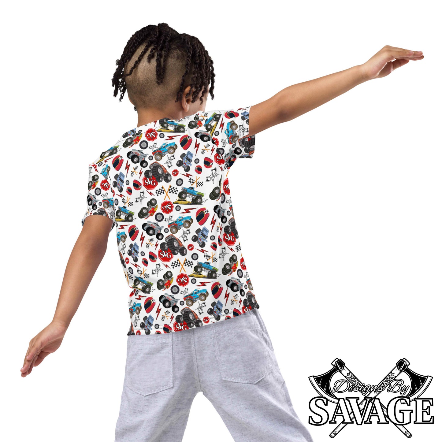 Mason Monster Mania Kids Crew Neck Tee | Designs By Savage