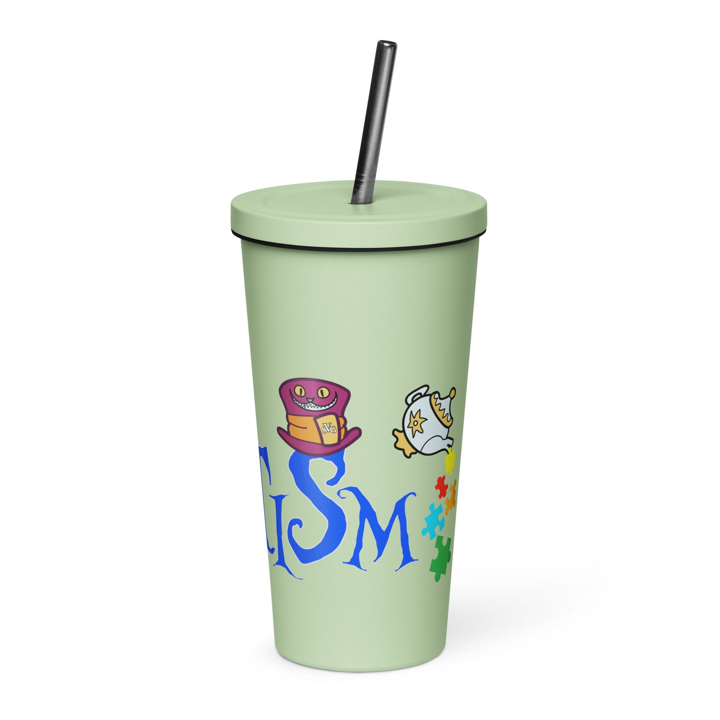 "Wonderland Awakening" Autism Awareness 20oz Insulated Tumbler