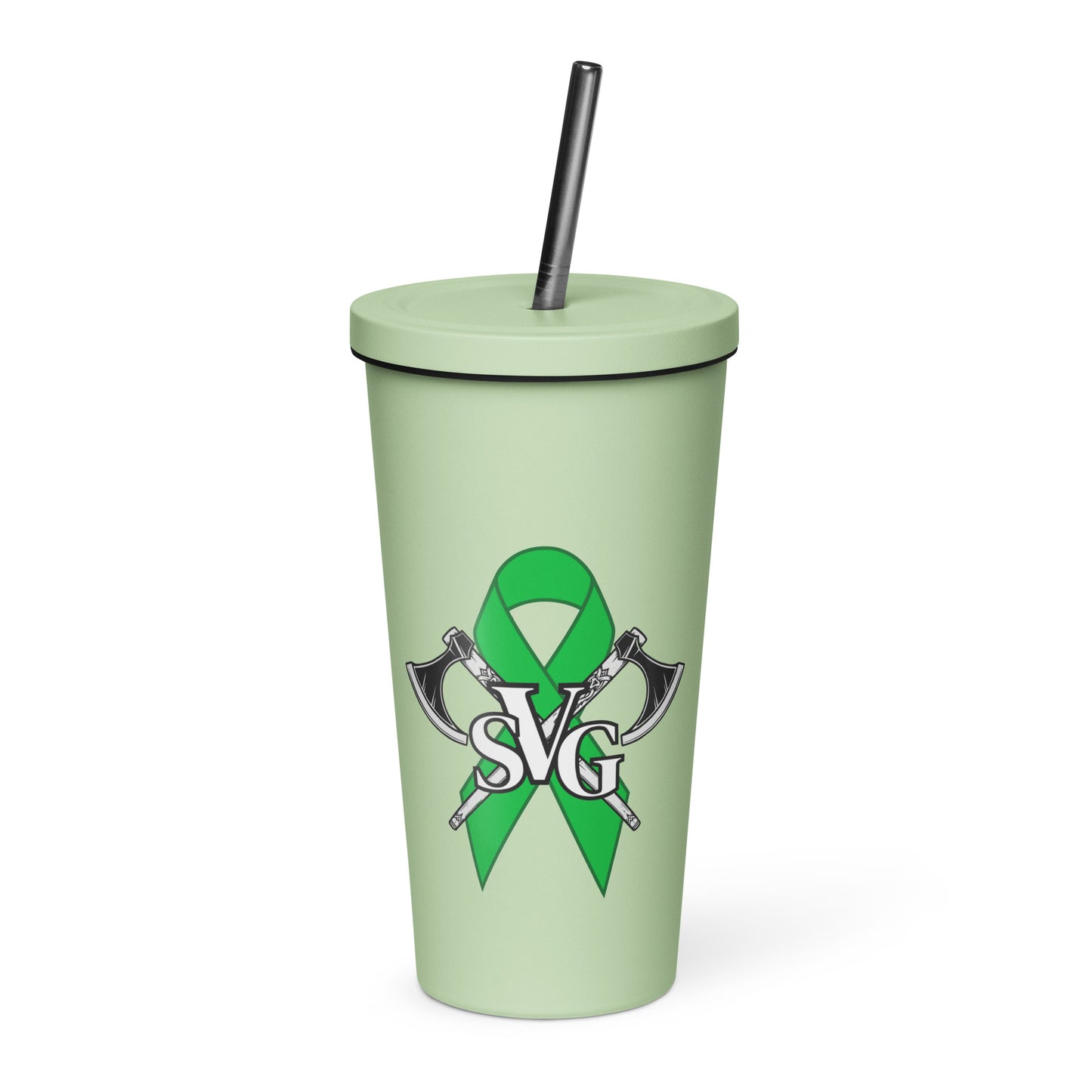 "SVG Mental Health Advocate" Insulated Tumbler with Straw