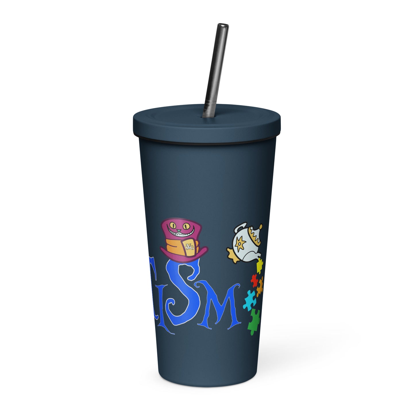 "Wonderland Awakening" Autism Awareness 20oz Insulated Tumbler