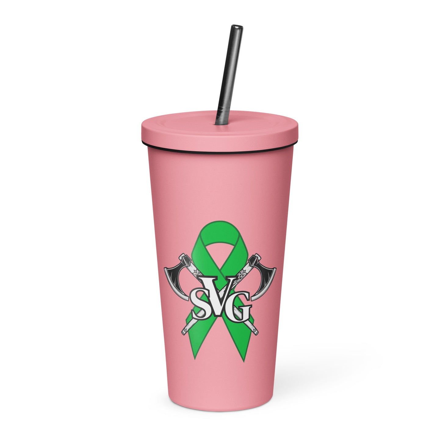 "SVG Mental Health Advocate" Insulated Tumbler with Straw