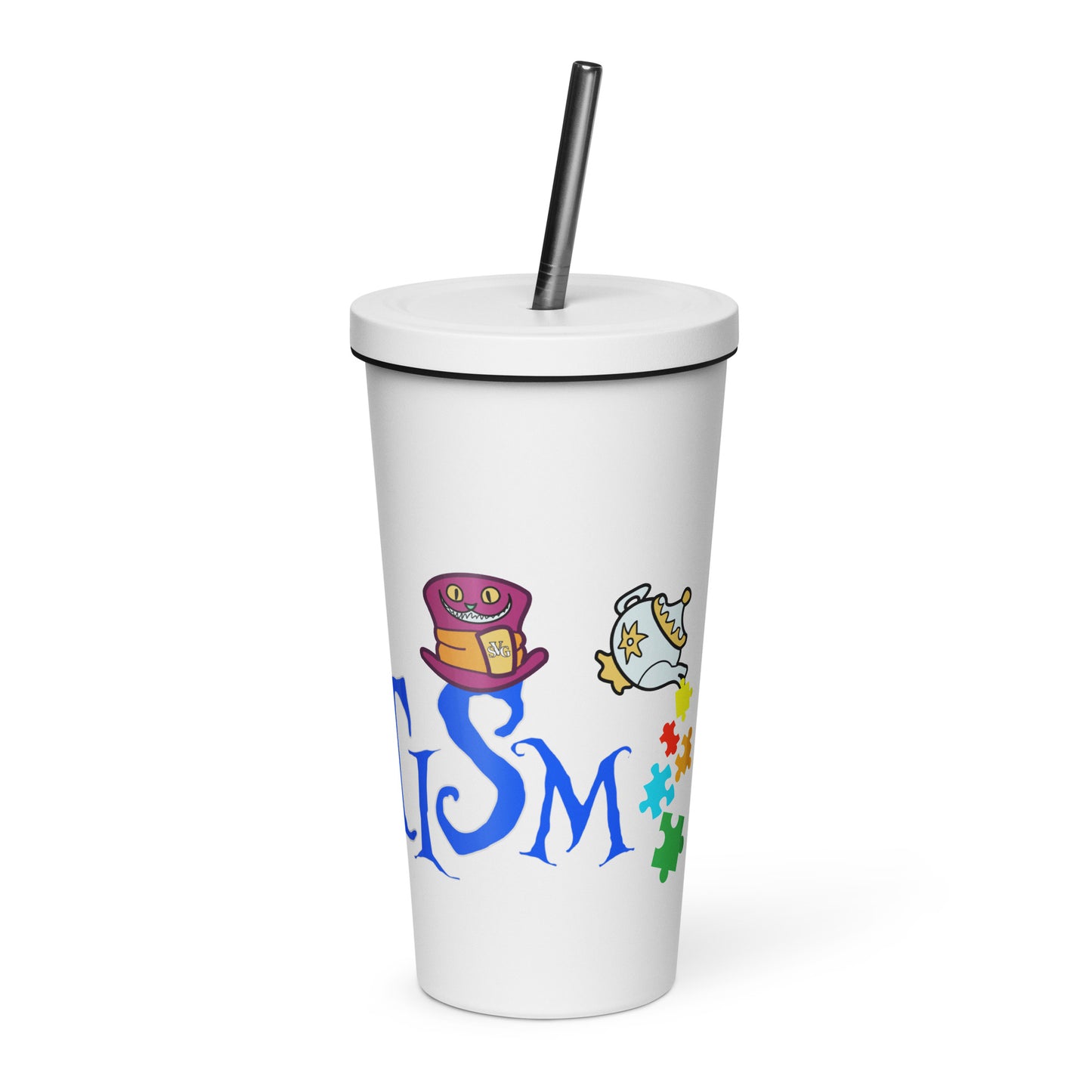 "Wonderland Awakening" Autism Awareness 20oz Insulated Tumbler