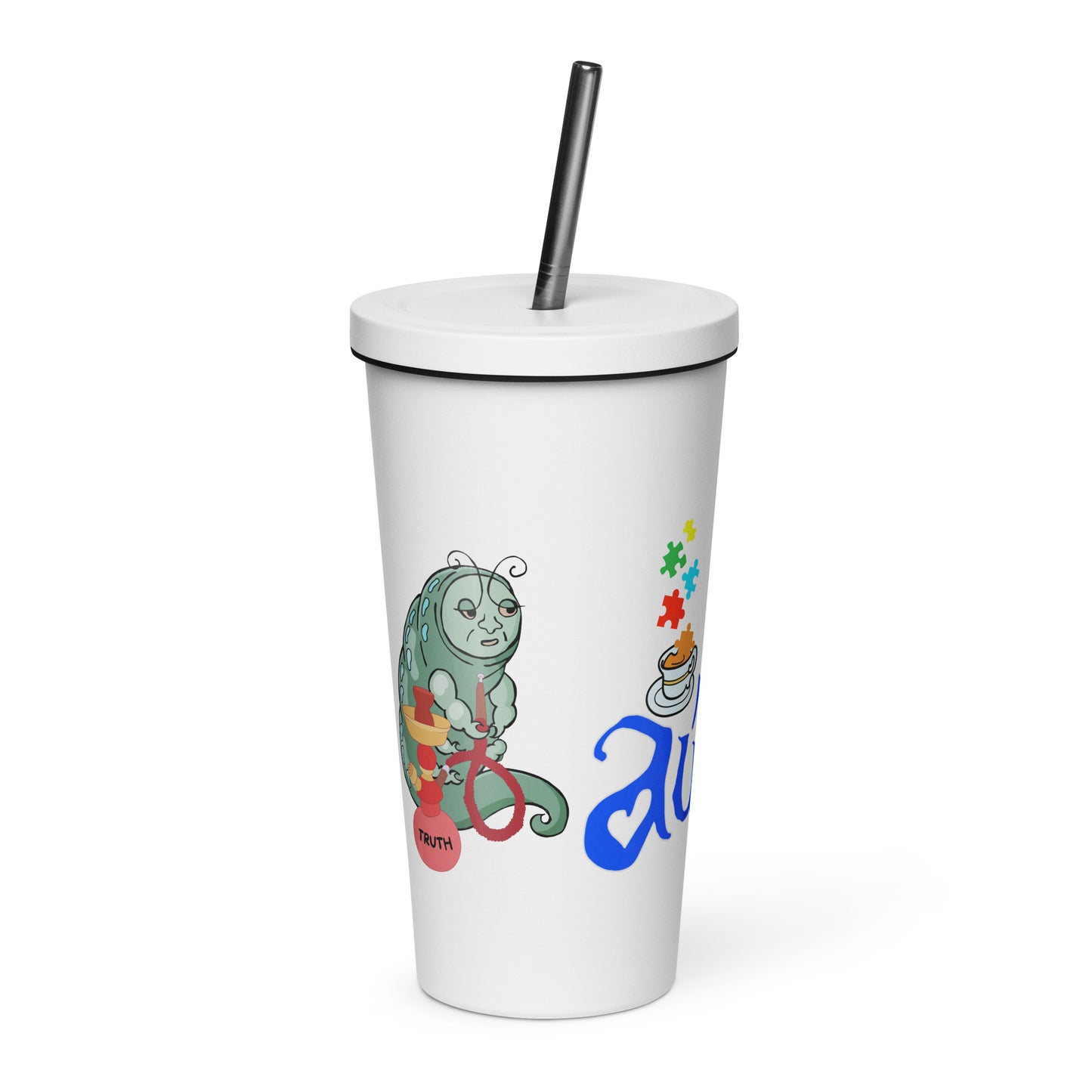 "Wonderland Awakening" Autism Awareness 20oz Insulated Tumbler