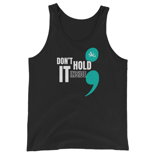 "Don’t Hold It Inside" Men's Tank - Suicide Prevention Awareness