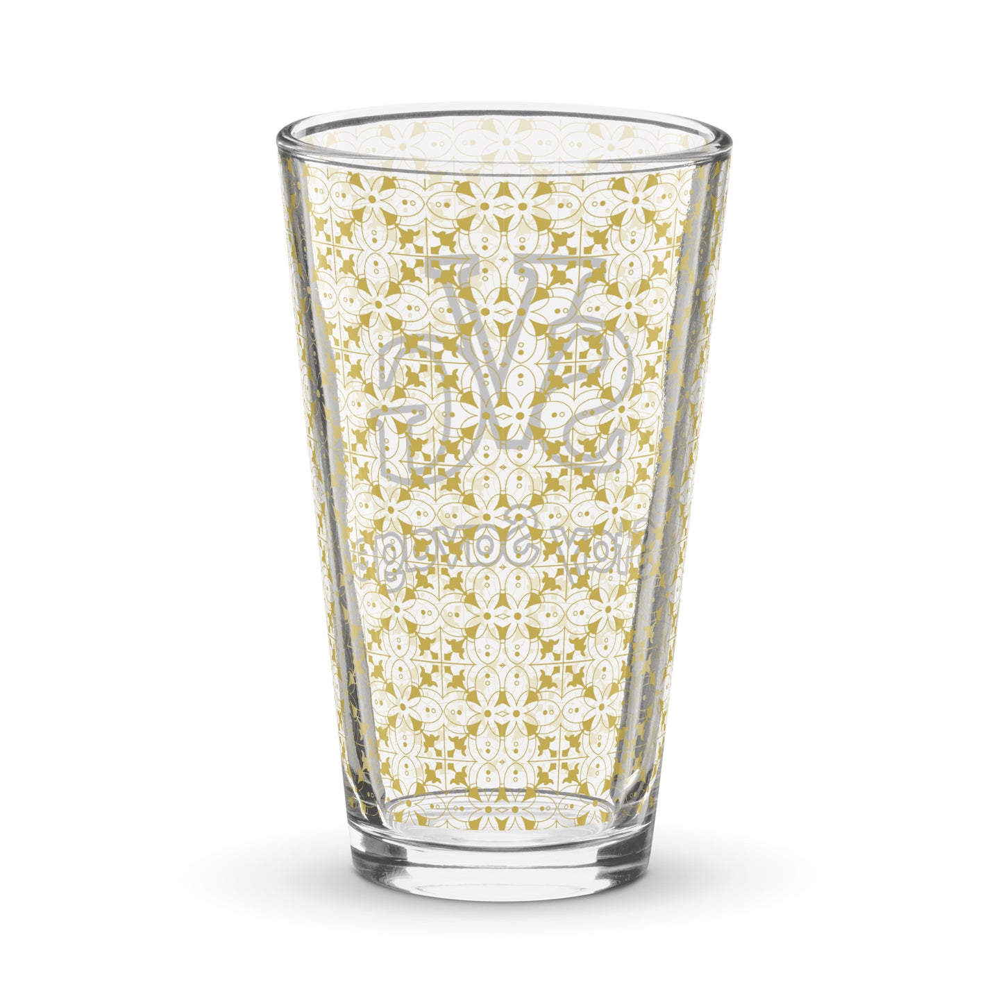 Rugged Elegance 16 oz Shaker Pint Glass | Designs By Savage