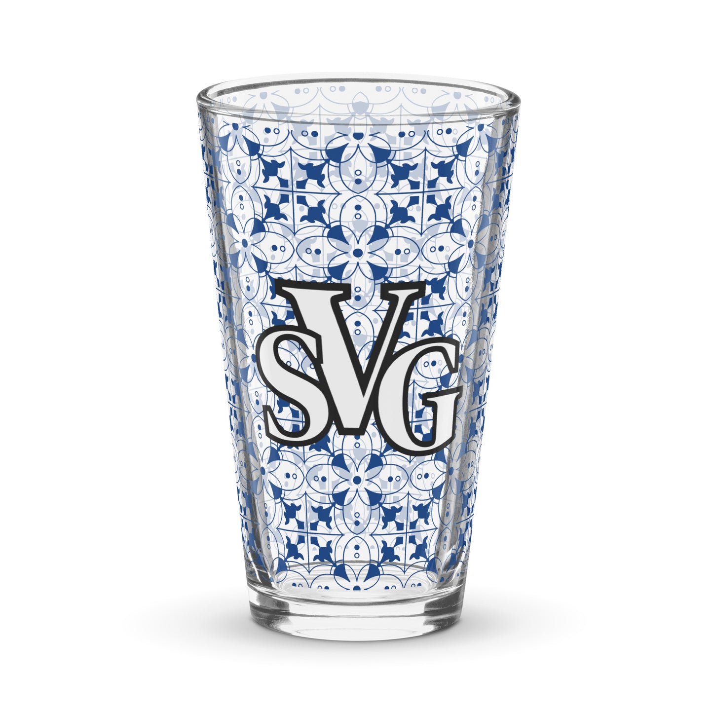 Rugged Elegance 16 oz Shaker Pint Glass | Designs By Savage