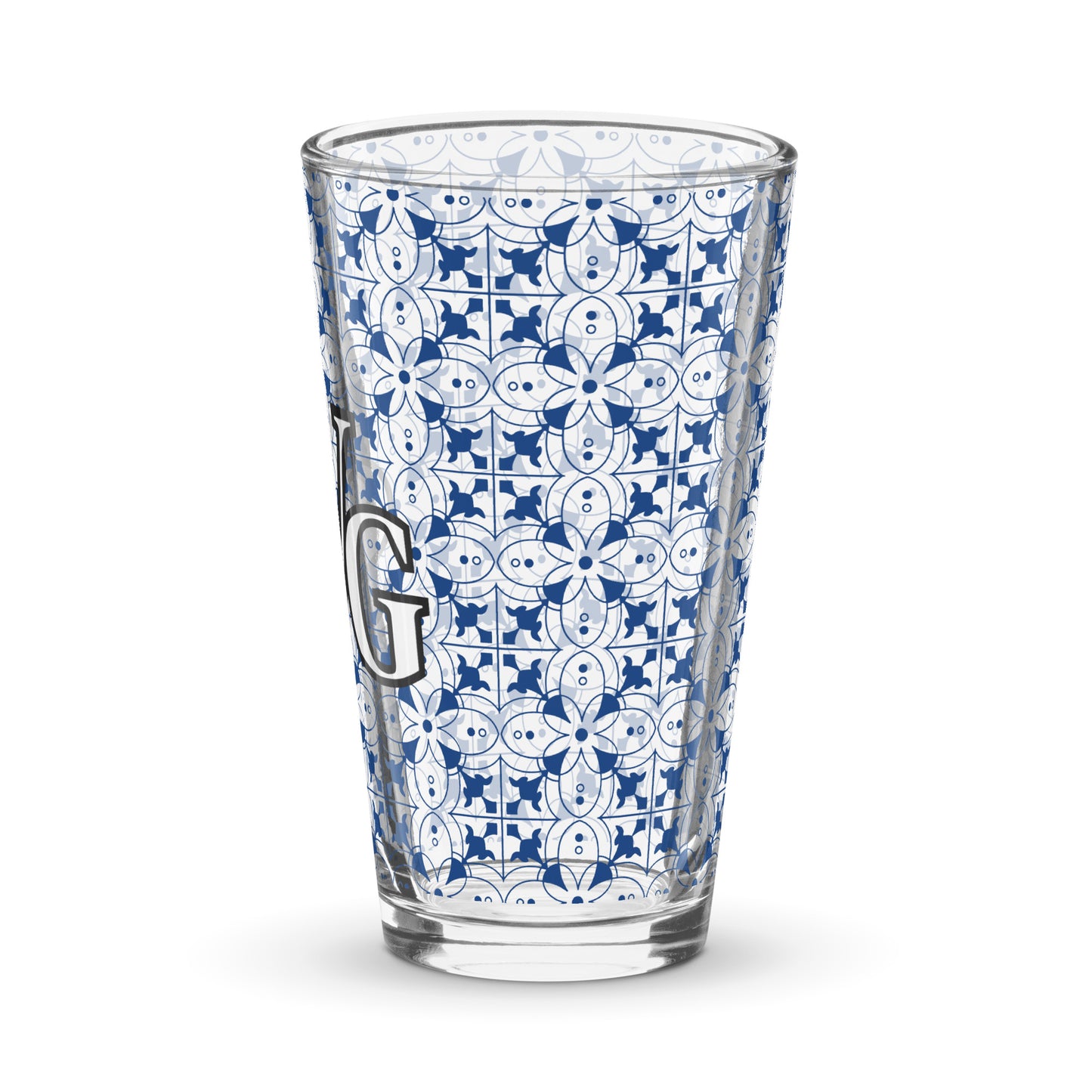 Rugged Elegance 16 oz Shaker Pint Glass | Designs By Savage