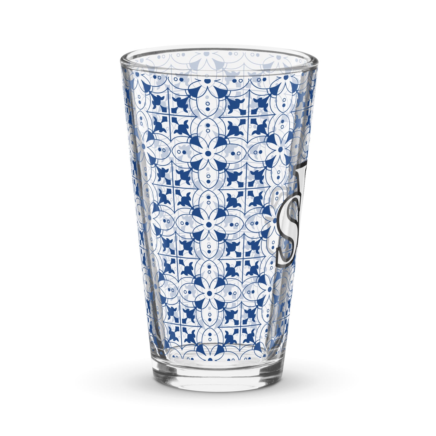 Rugged Elegance 16 oz Shaker Pint Glass | Designs By Savage