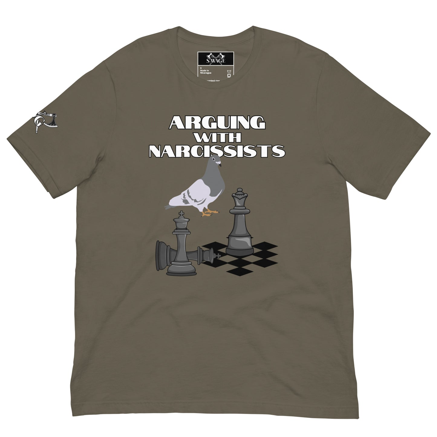 "Chess with a Pigeon" Tee: Arguing with Narcissists