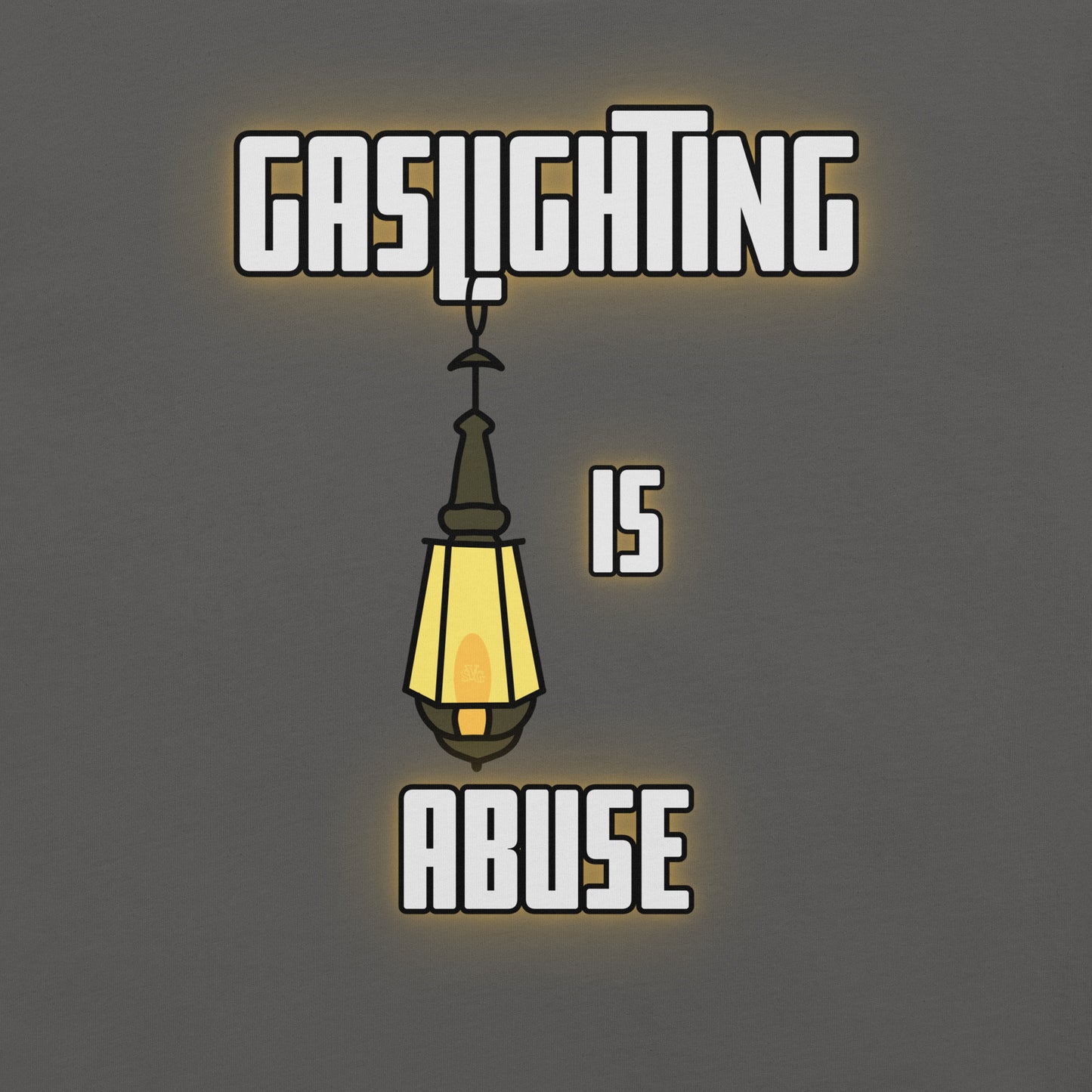 Gaslighting is Abuse Awareness Tee - Glow Edition