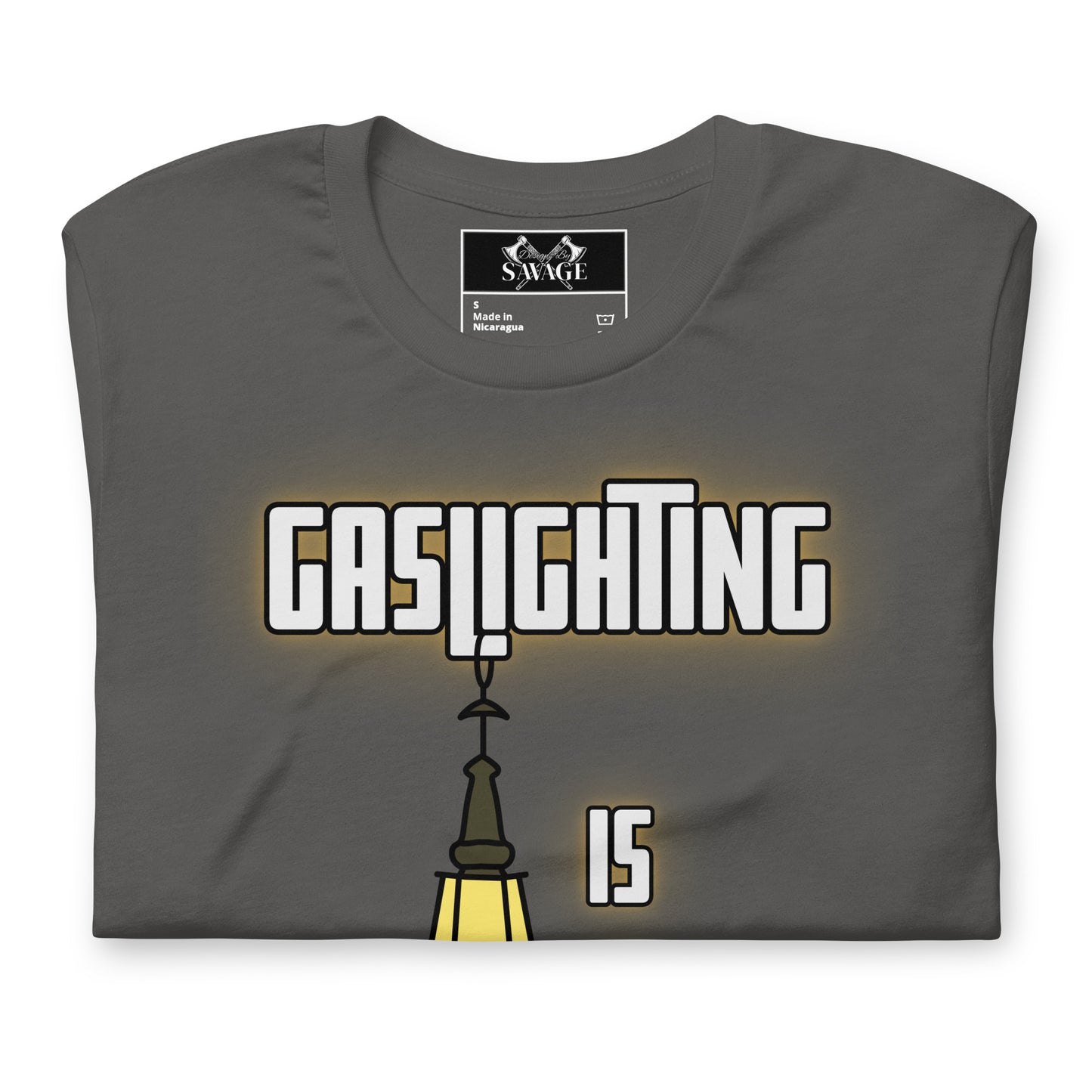 Gaslighting is Abuse Awareness Tee - Glow Edition