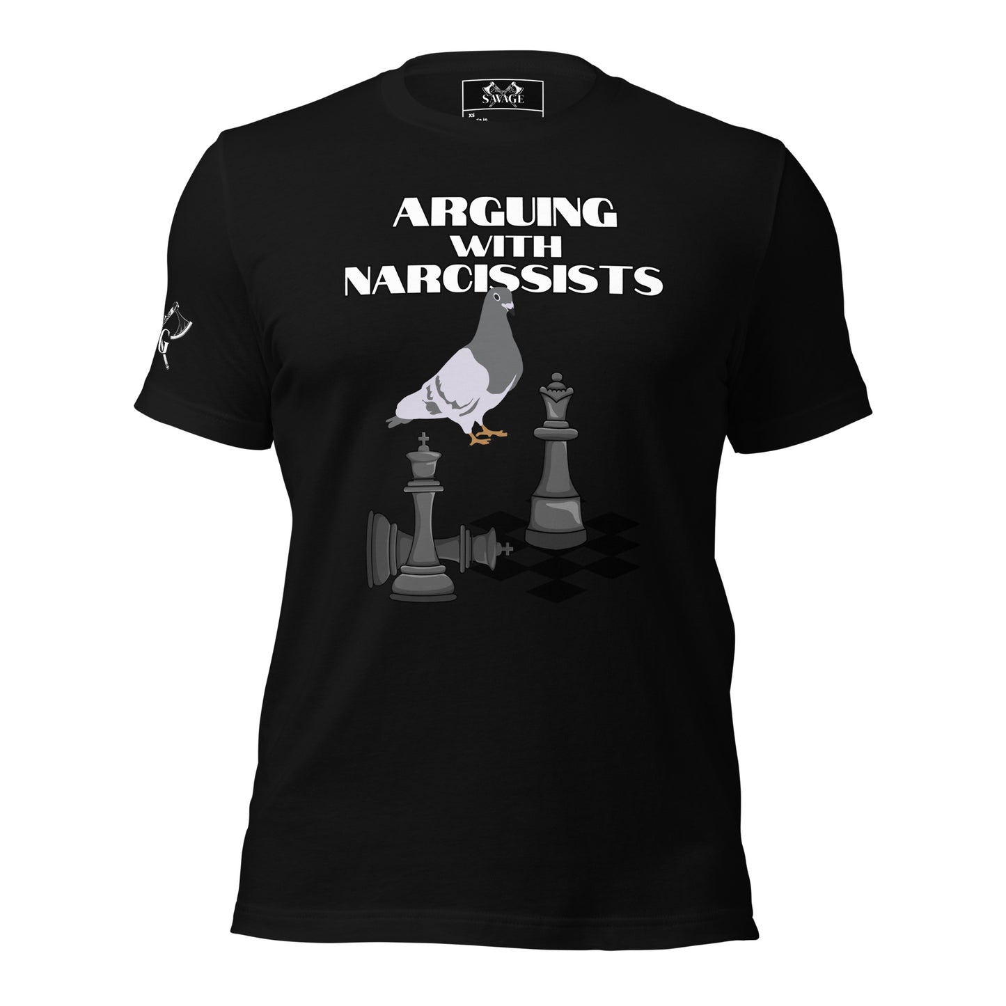 "Chess with a Pigeon" Tee: Arguing with Narcissists