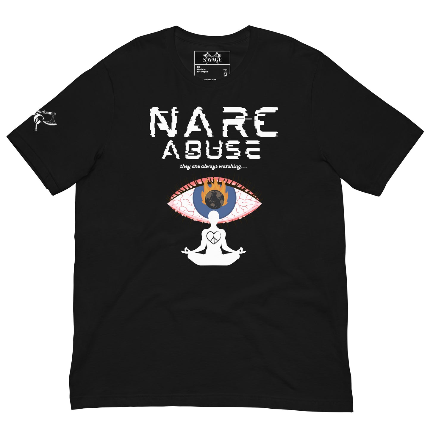 Narc Abuse Tee - Orwellian Eye Design Highlighting Narcissistic Abuse