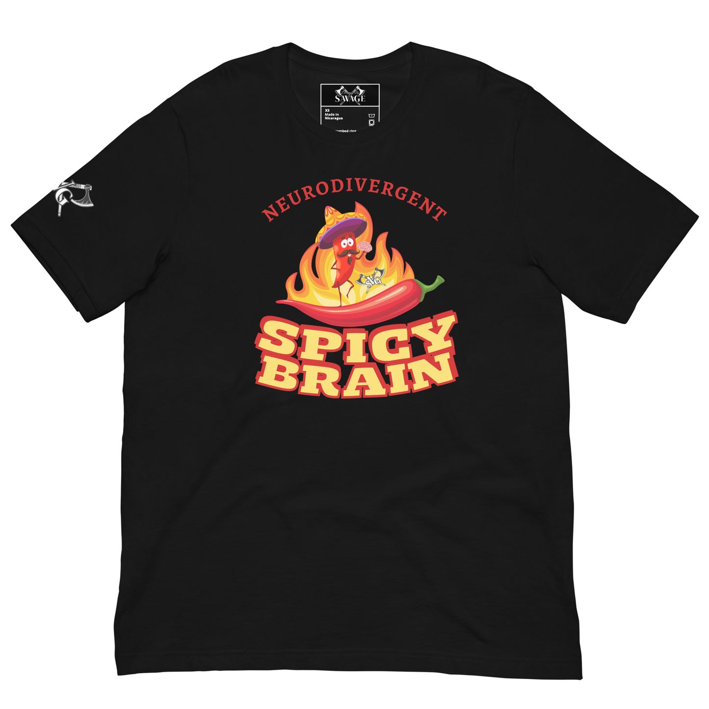 Spicy Brain Graphic Tee - Embrace Your Neurodiversity