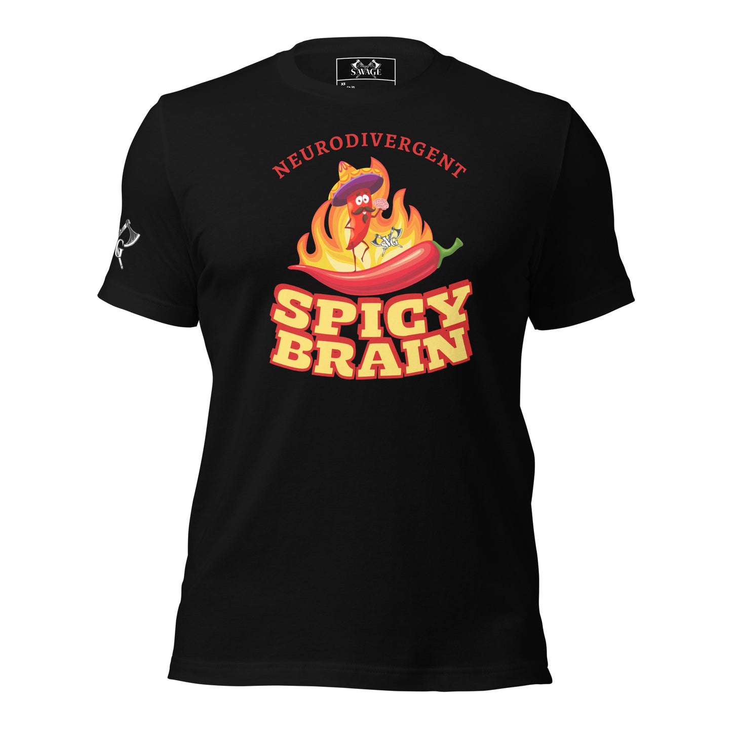 Spicy Brain Graphic Tee - Embrace Your Neurodiversity