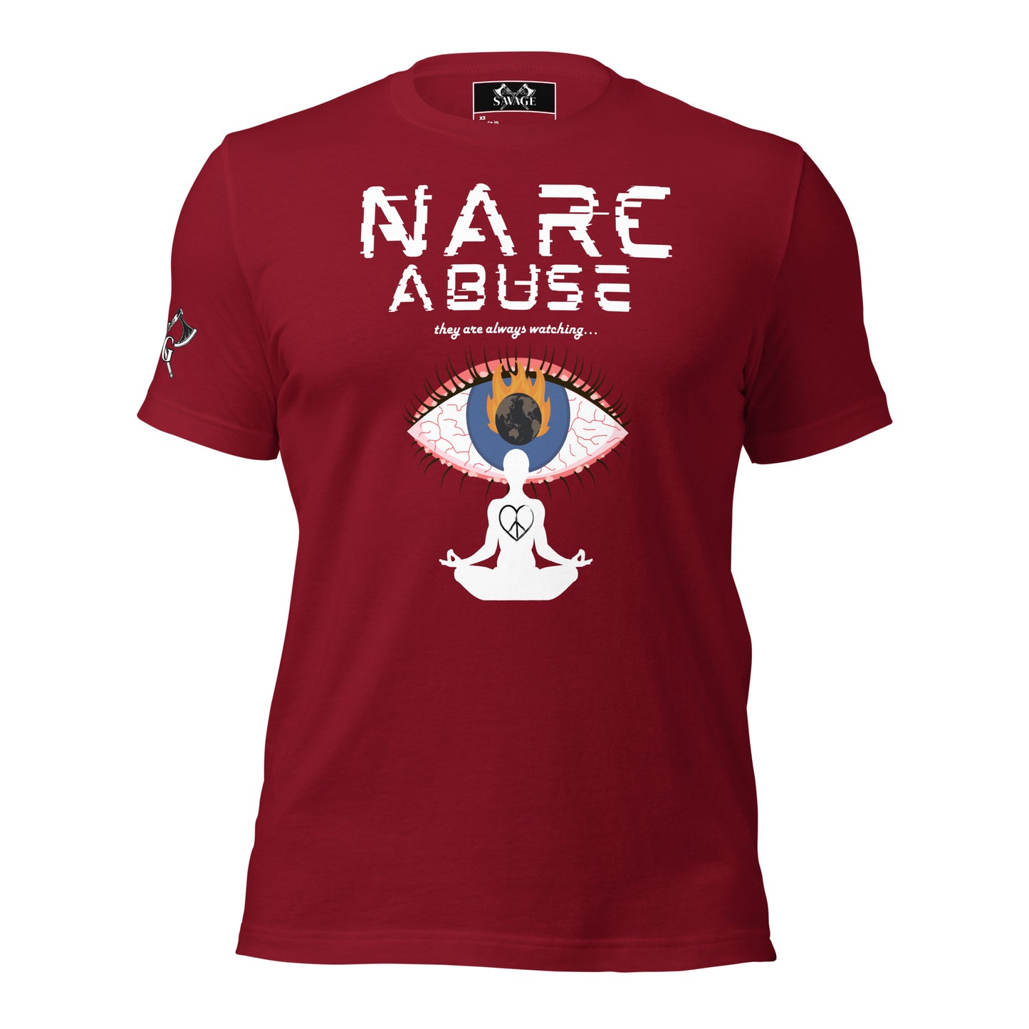 Narc Abuse Tee - Orwellian Eye Design Highlighting Narcissistic Abuse