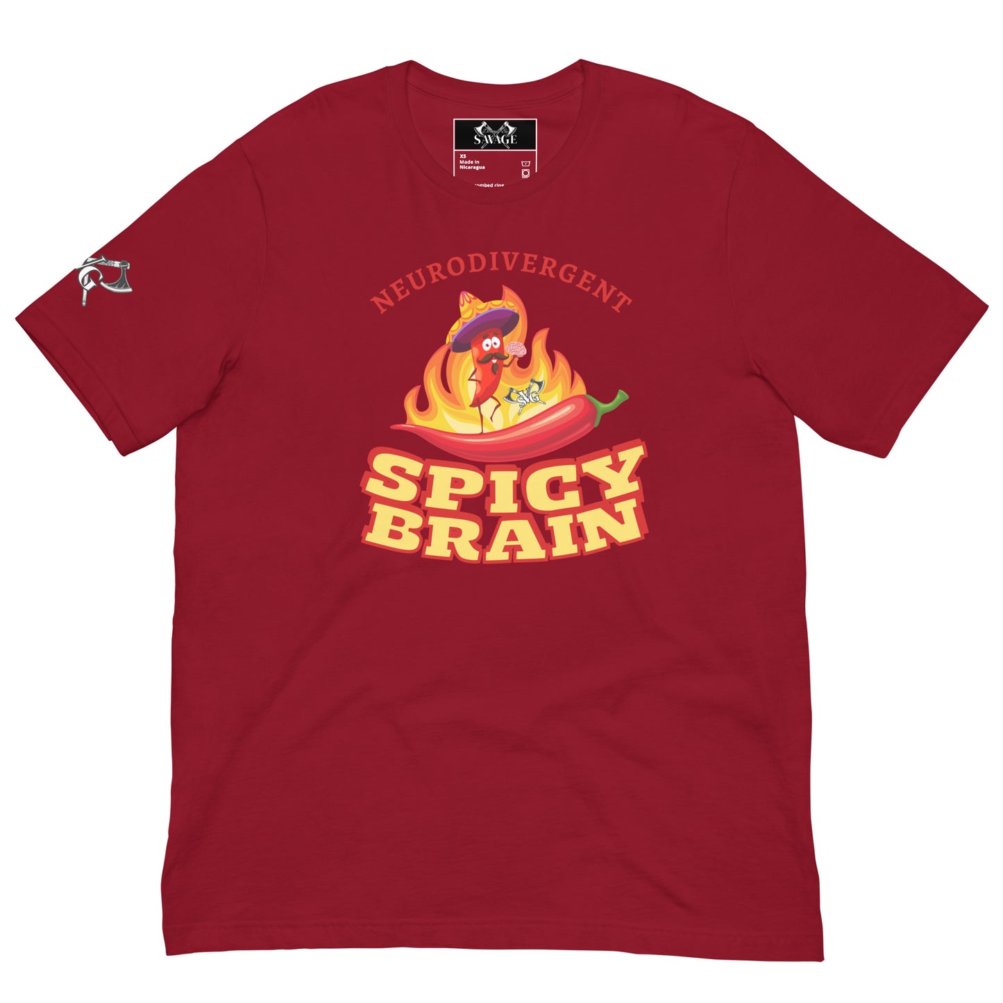 Spicy Brain Graphic Tee - Embrace Your Neurodiversity