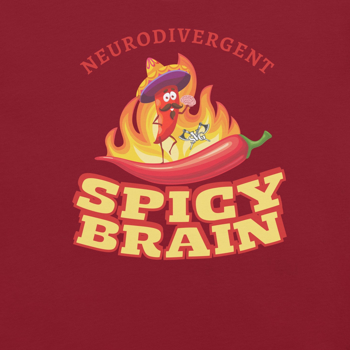 Spicy Brain Graphic Tee - Embrace Your Neurodiversity