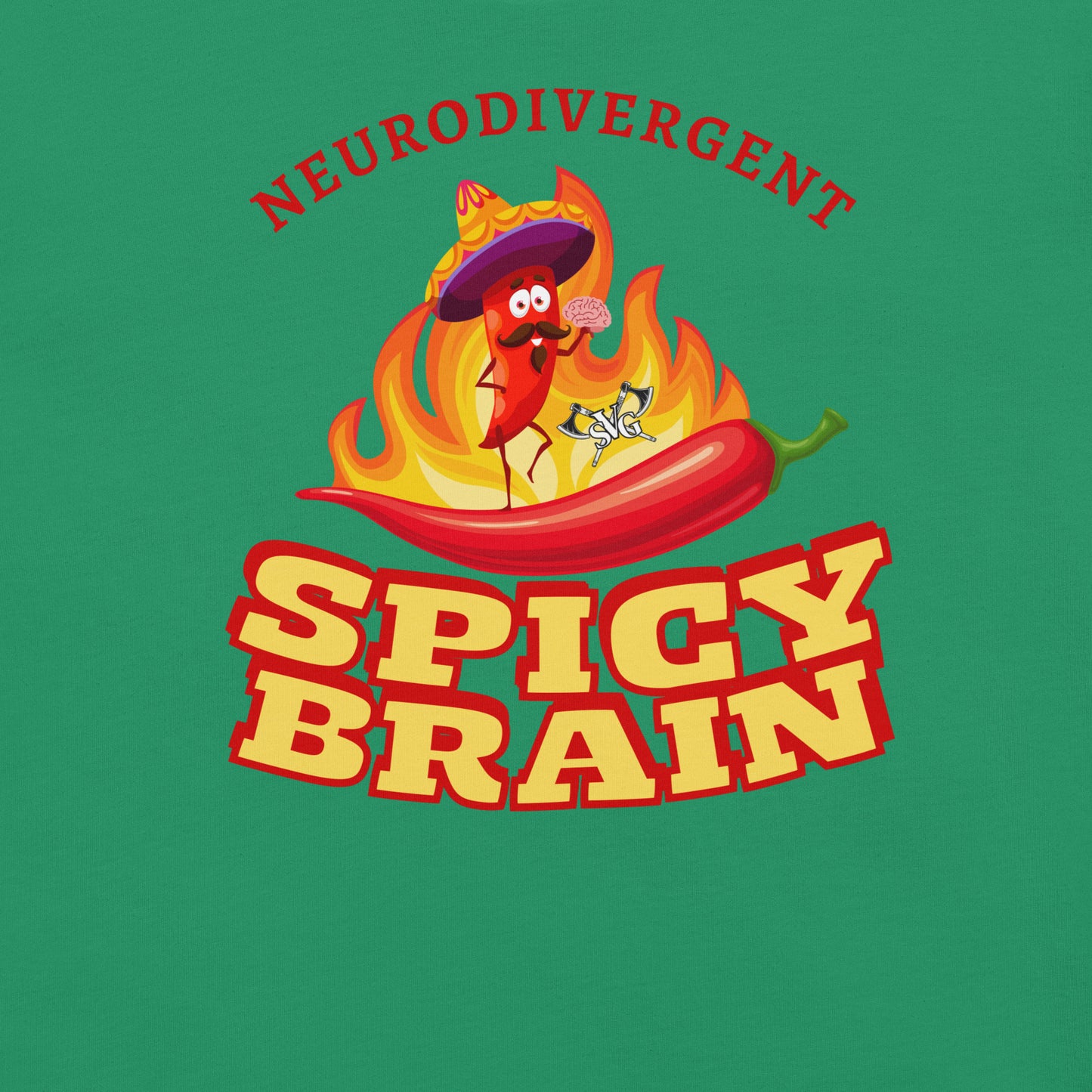 Spicy Brain Graphic Tee - Embrace Your Neurodiversity