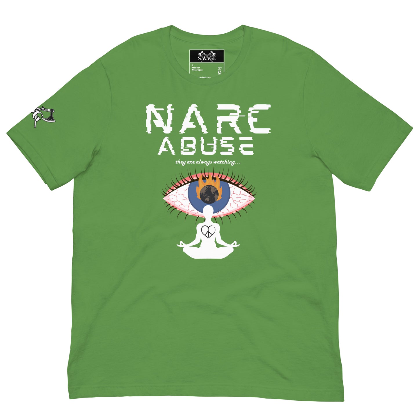 Narc Abuse Tee - Orwellian Eye Design Highlighting Narcissistic Abuse